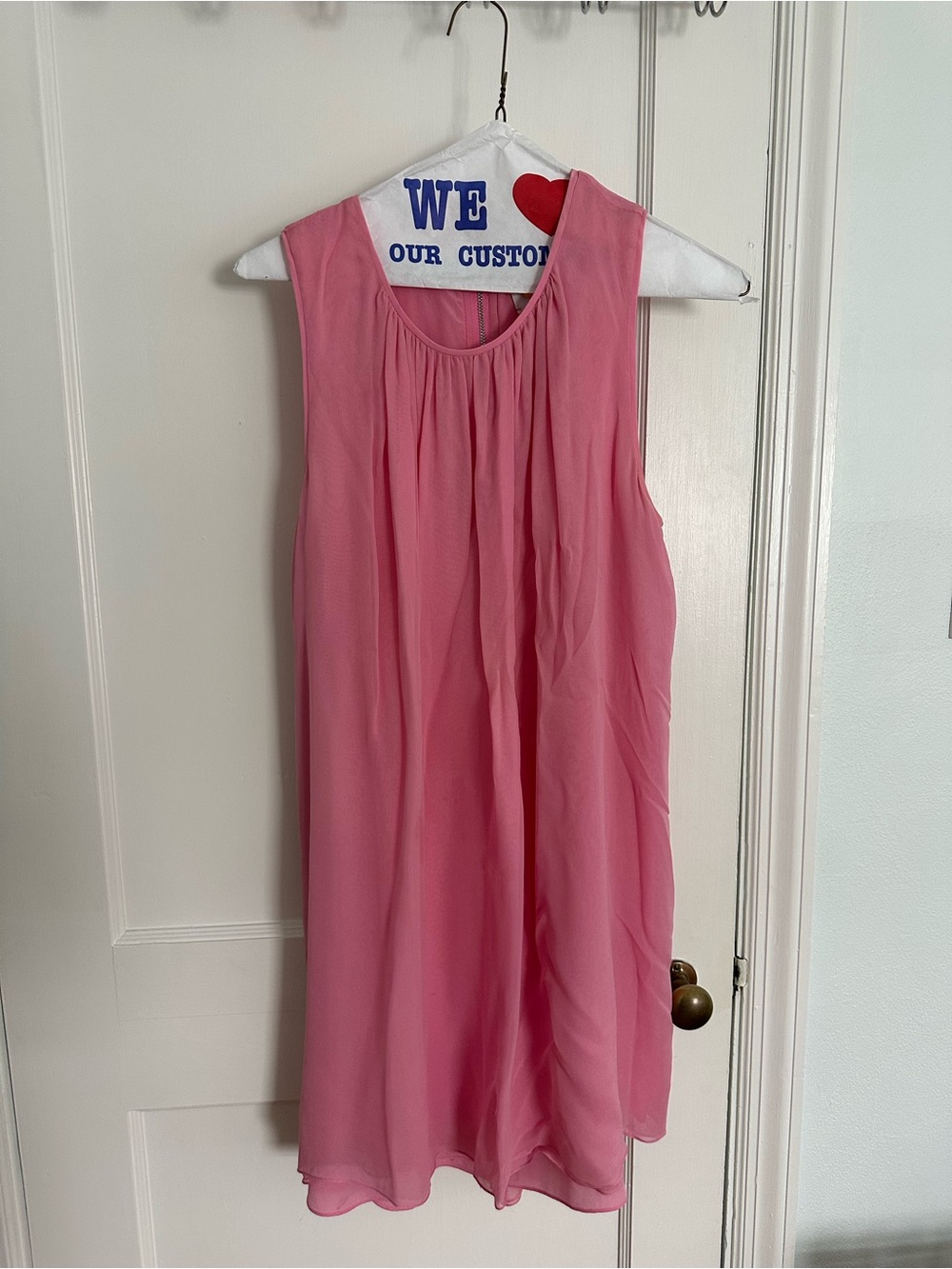 Adam Lippes Pink Sleeveless Chiffon Tunic
